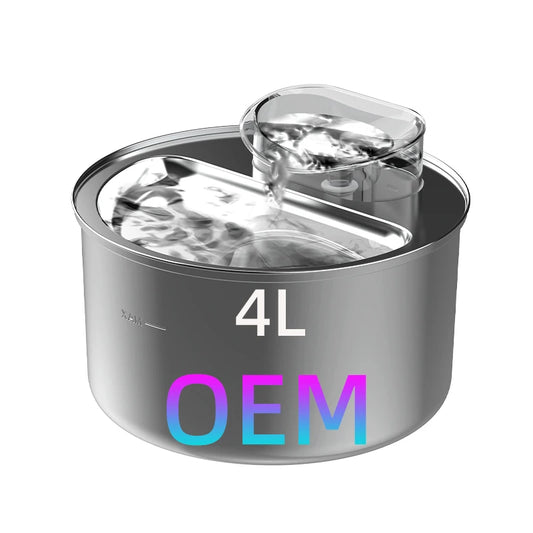 Tikpaws Huisdier Drinkwater Fontein Rvs Vervangbare Filter Hond Water Dispenser Automatische Kat Water Fontein Voor Huisdieren