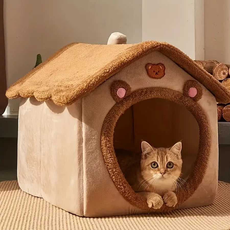 Belford Katten Huisje - Wasbaar en Opvouwbaar Ontwerp